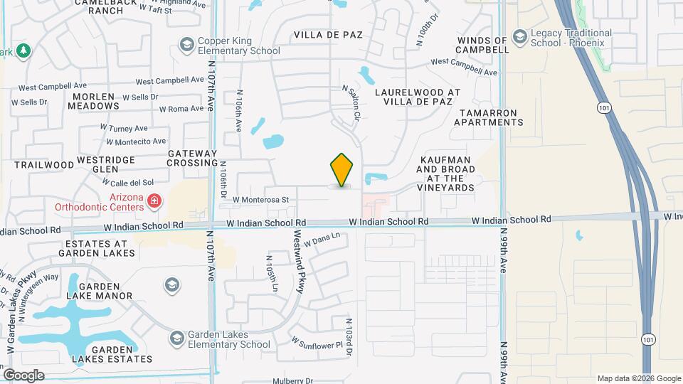 10333 W Monterosa Ave Map and Location Details