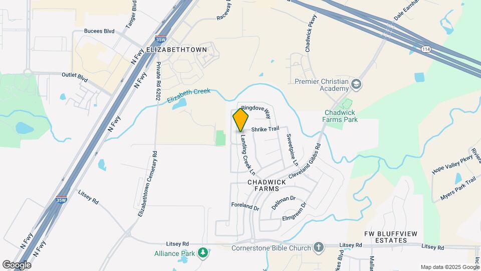 15713 Landing Creek Ln Map and Location Details