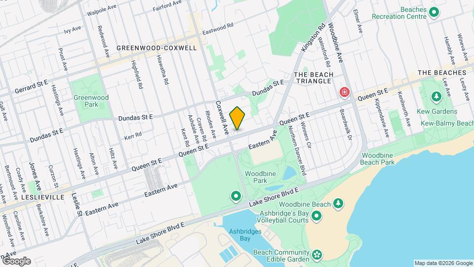 1630 Queen St E, Unit 211 Map and Location Details