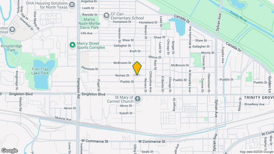 1730 Nomas St Map and Location Details
