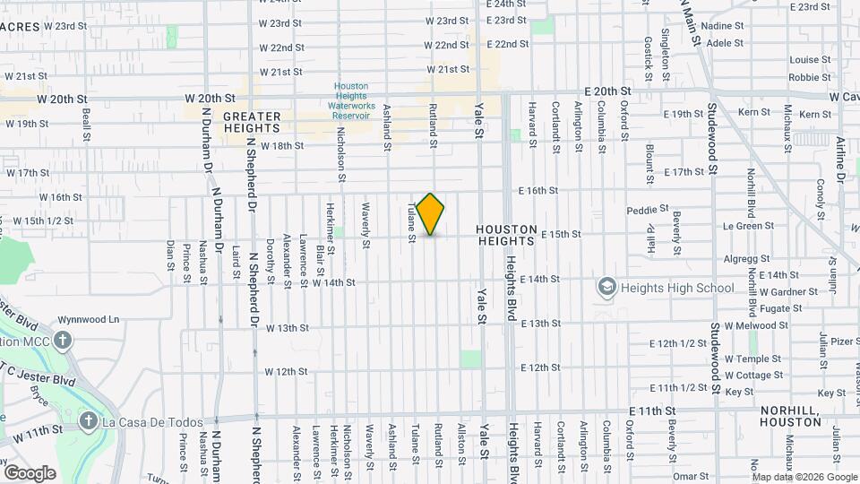 408 W 15th St Map and Location Details