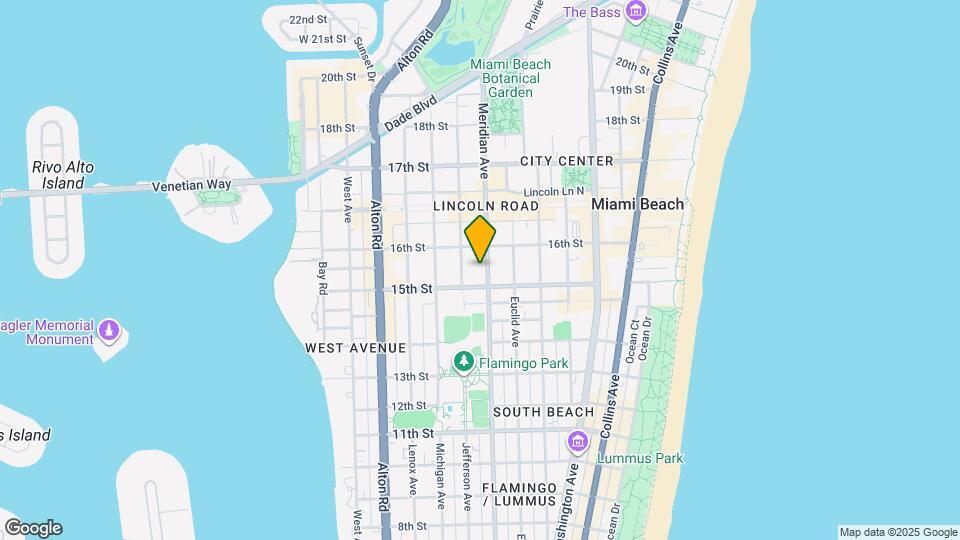 1522 Meridian Ave Map and Location Details