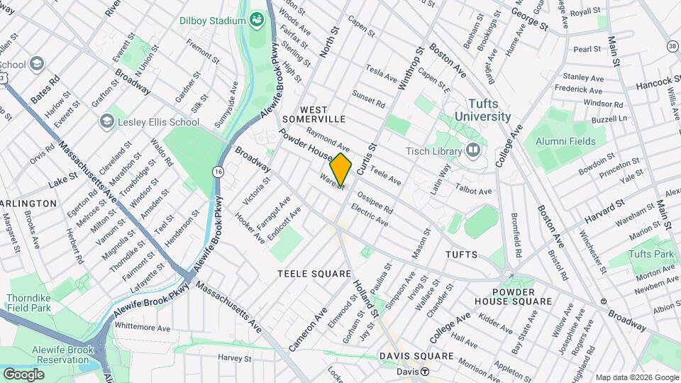 10 Ware St Map and Location Details