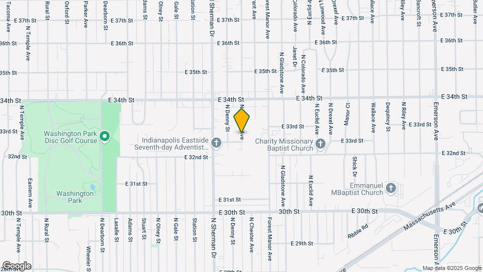 3306 N Chester Ave Mapa y Detalles de la Ubicación