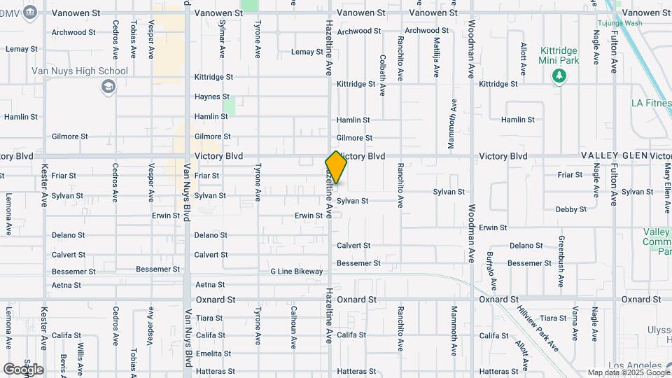 6310 Hazeltine Ave Map and Location Details