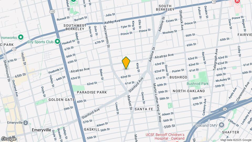 1600 63rd St Map and Location Details