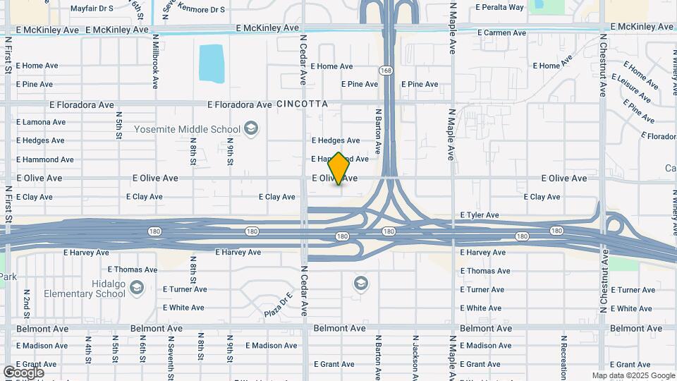 1119 N Rowell Ave Map and Location Details