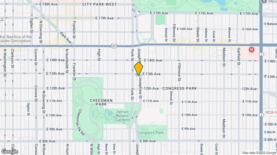 1275 Josephine St Map and Location Details