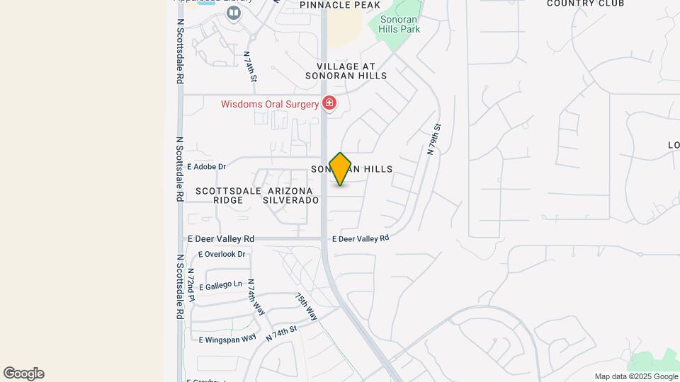7634 E San Fernando Dr Map and Location Details