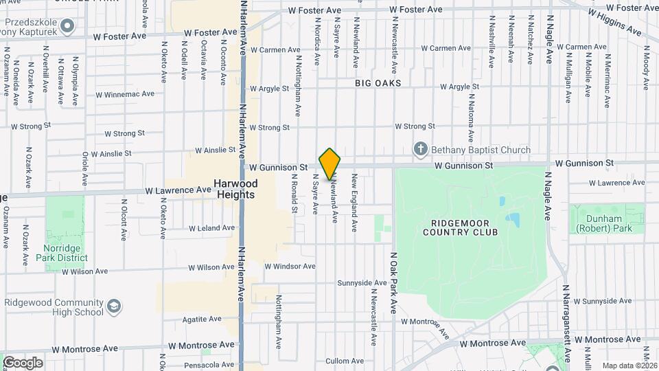 4728 N Newland Ave Map and Location Details