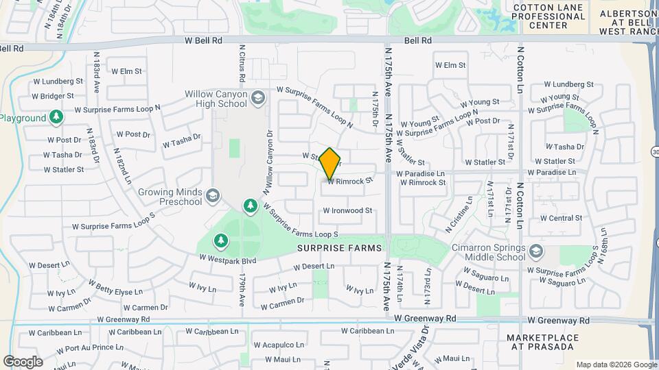 17647 W Rimrock St Map and Location Details
