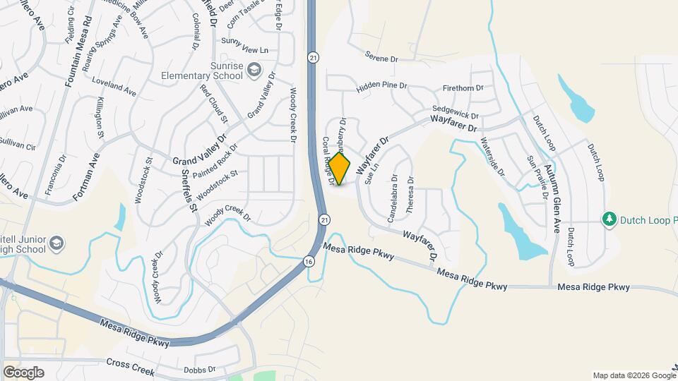 7398 Coral Ridge Dr Map and Location Details