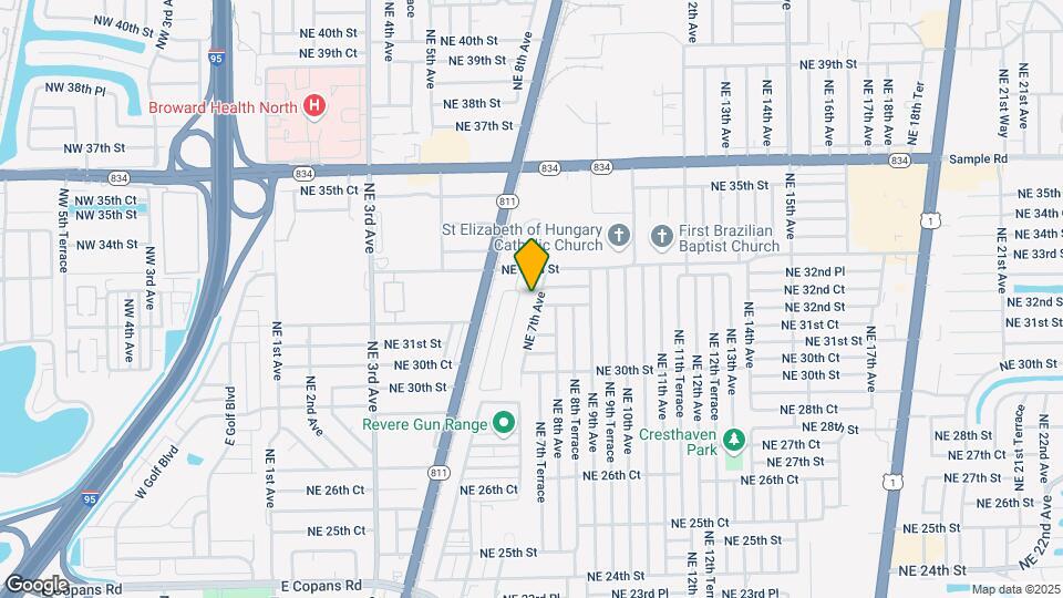 3211 NE 7th Ave Map and Location Details
