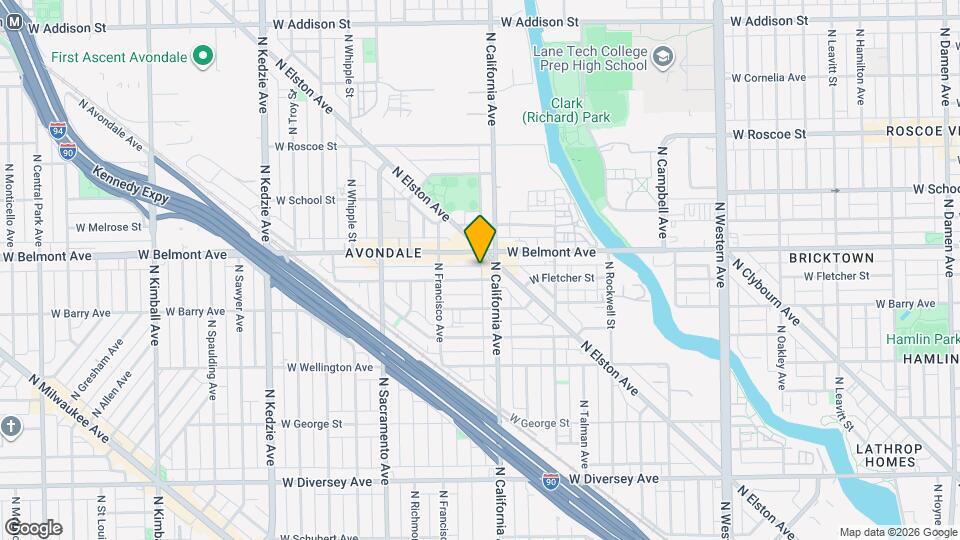 2814 W Fletcher St, Unit #2F Mapa y Detalles de la Ubicación
