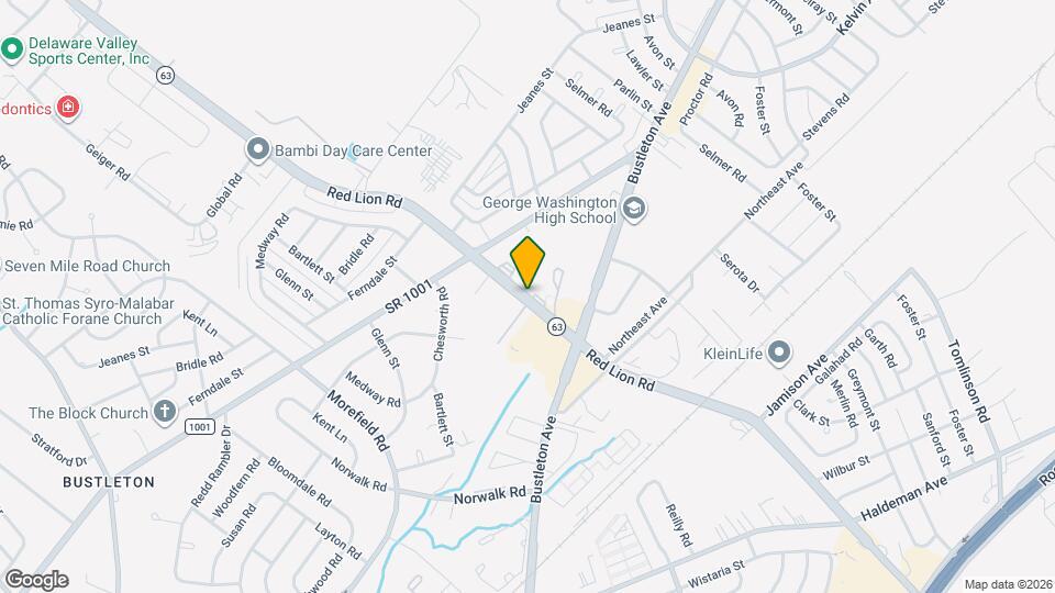 813 Red Lion Rd Map and Location Details