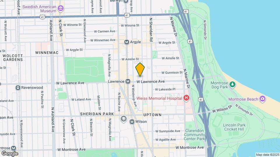 1048 W Lawrence Ave Map and Location Details