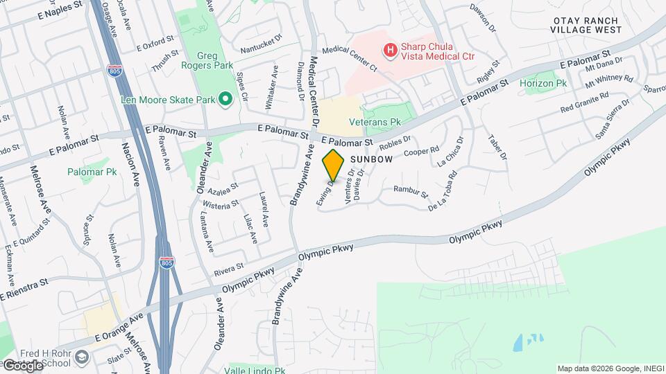 1459 Ewing Dr Map and Location Details