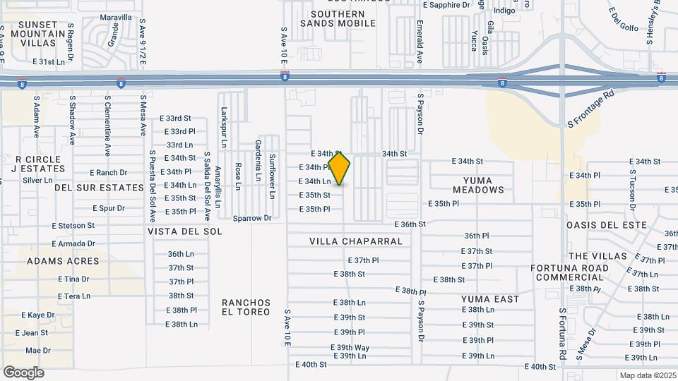 10254 E 35th St Map and Location Details