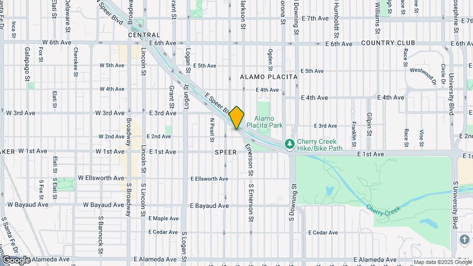 733 E 2nd Ave Map and Location Details