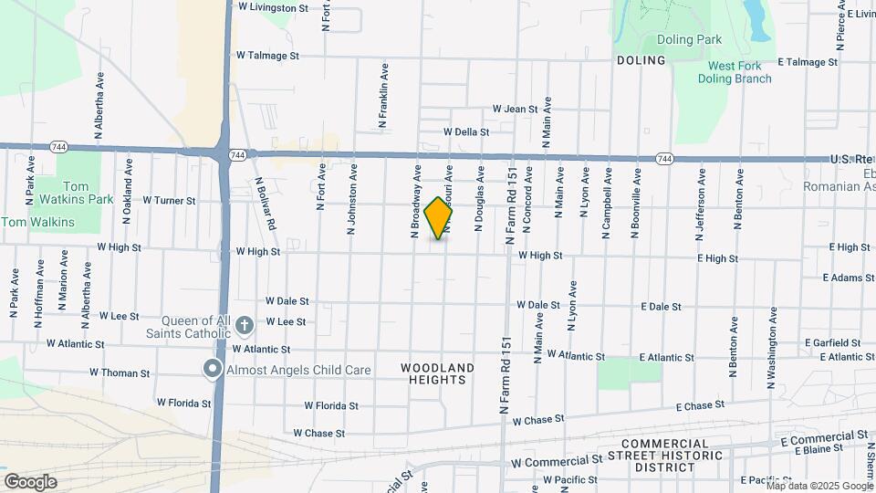 2207 North Missouri Avenue Map and Location Details