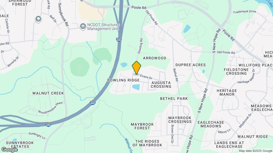 3910 Evans Dr Map and Location Details