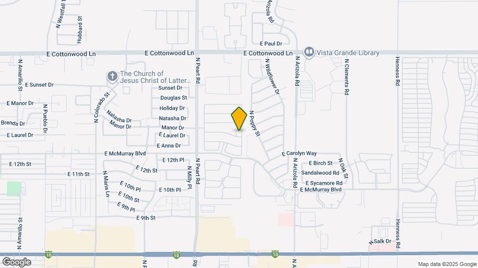 1441 N Desert Willow St Map and Location Details