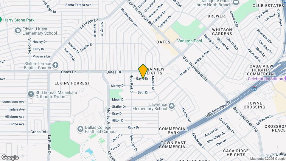 3424 Gayle Dr Mapa y Detalles de la Ubicación