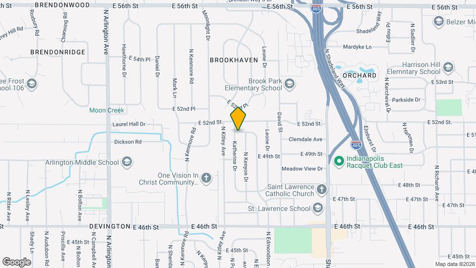 4955 Katherine Dr Map and Location Details