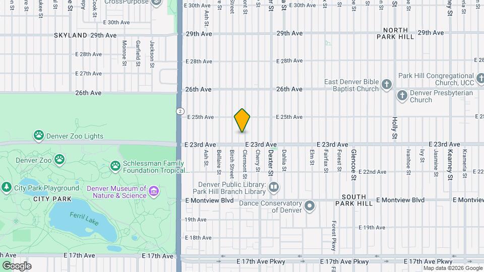 2329 Clermont St Mapa y Detalles de la Ubicación