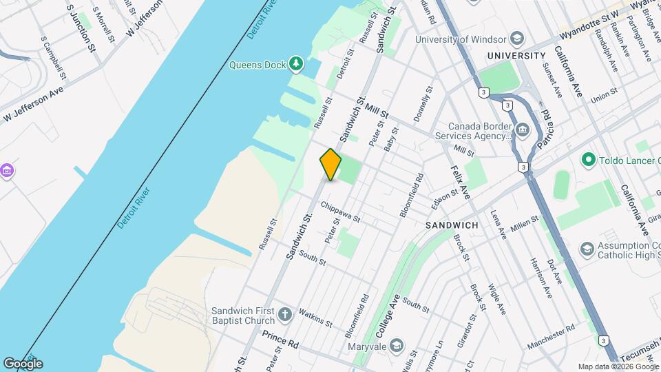 3355 Sandwich St. Mapa y Detalles de la Ubicación