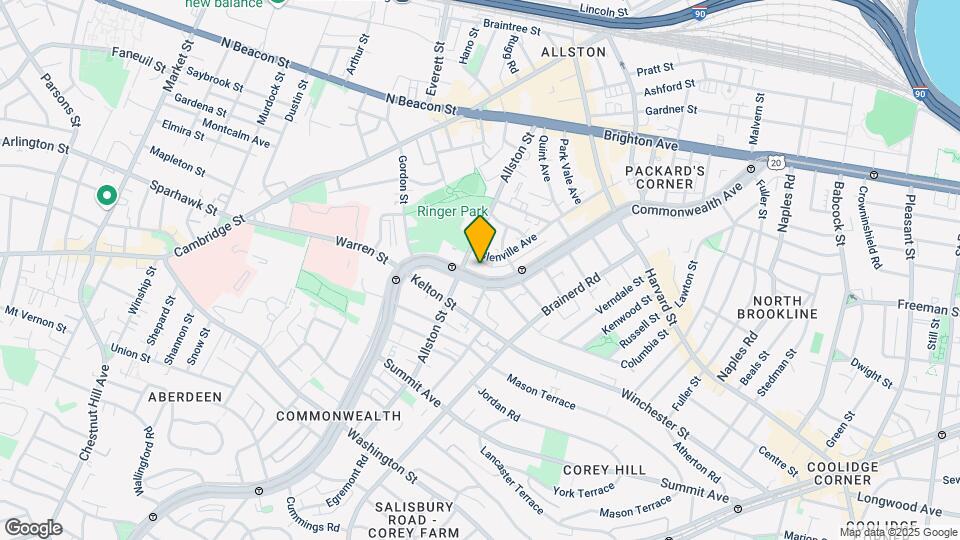 1377 Commonwealth Ave, Unit 3 Mapa y Detalles de la Ubicación