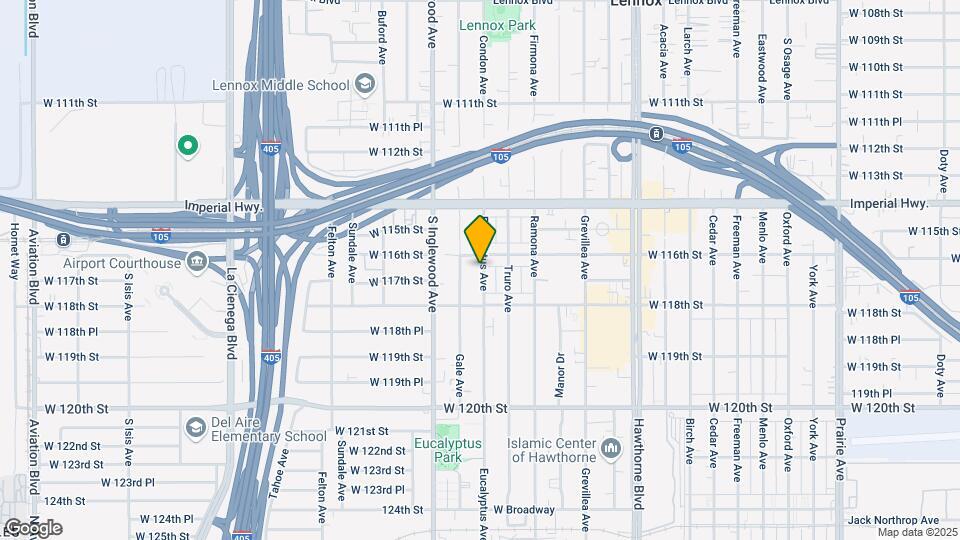 11623 Eucalyptus Ave Map and Location Details