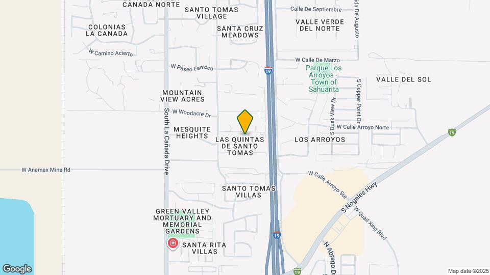 1061 W Calle San Jose Map and Location Details