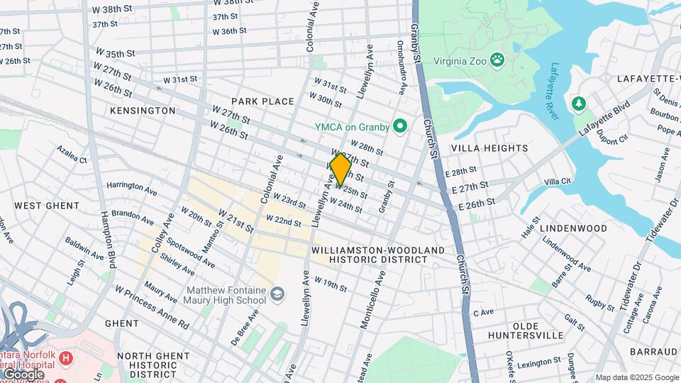 233 W 25th St Mapa y Detalles de la Ubicación