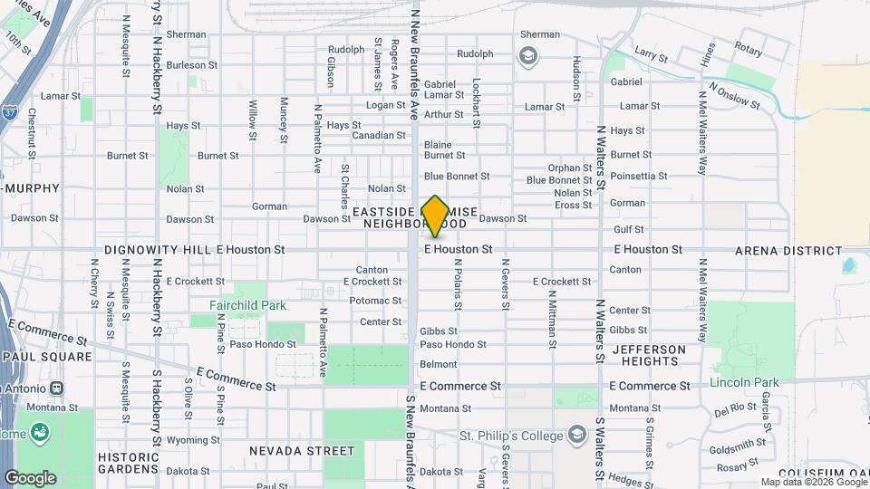 2223 E Houston St Map and Location Details