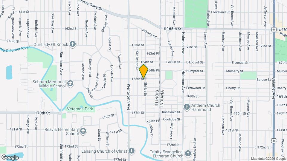 1500 Shirley Dr Map and Location Details