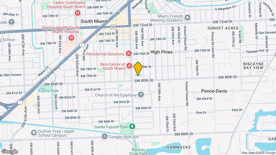 5565 SW 80th St, Unit 110B Map and Location Details
