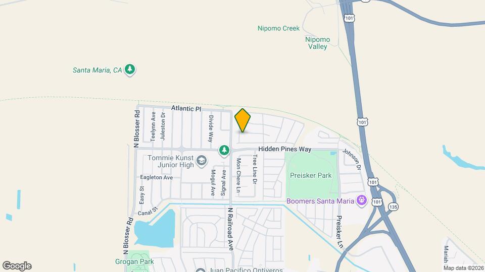 2422 Acacia St Map and Location Details