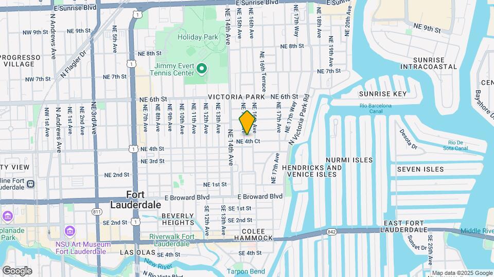 416 NE 15th Ave Map and Location Details