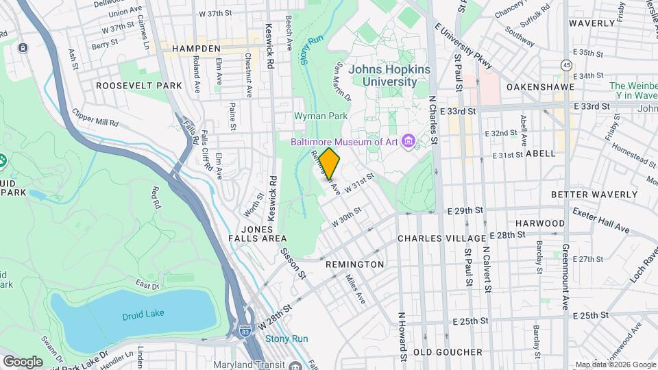 3126 Remington Ave Map and Location Details