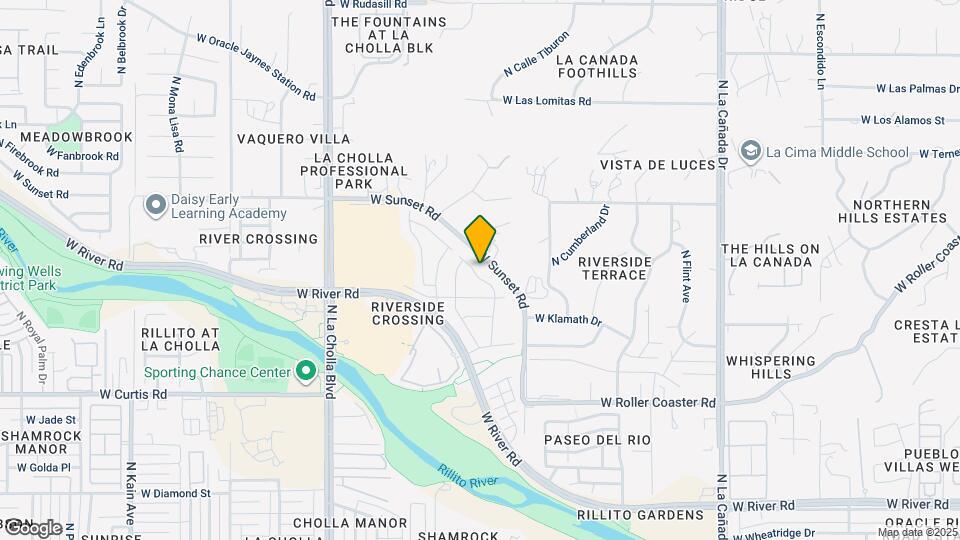 5436 N Mesquite Bosque Way Map and Location Details