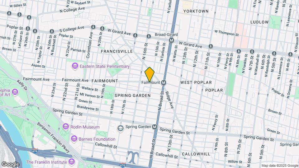 1504 Fairmount Ave Map and Location Details