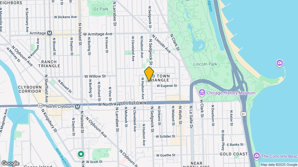1704 N Sedgwick St Map and Location Details