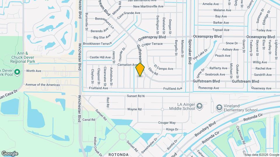 7472 Escondido St Map and Location Details