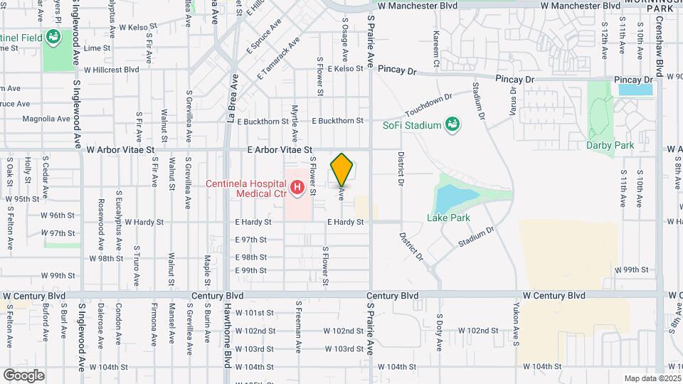 1019 S Osage Ave Map and Location Details