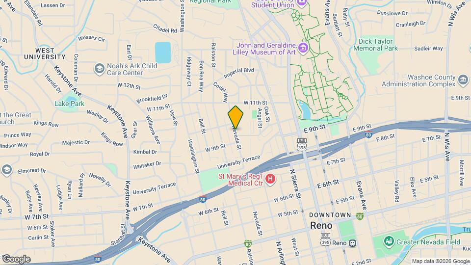 931 Nevada St Map and Location Details