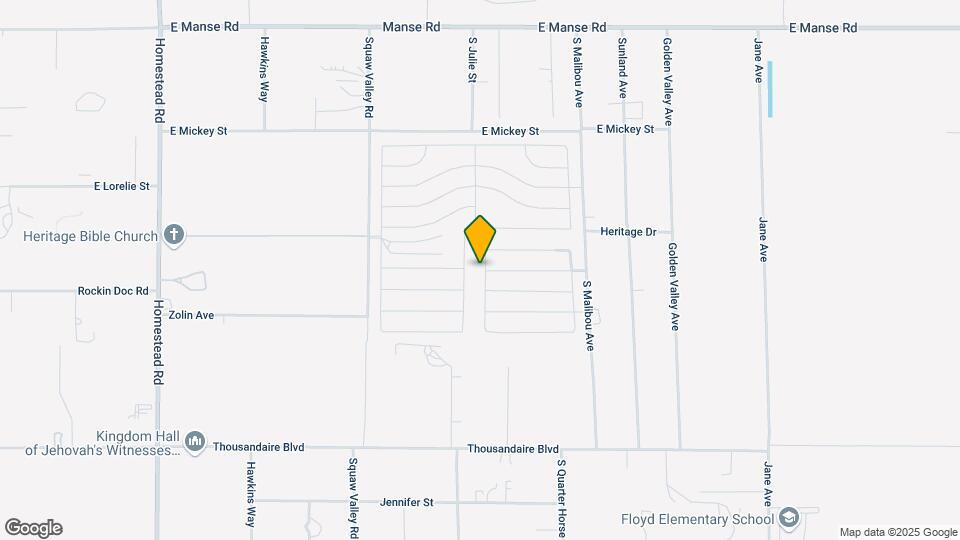 5576 S Gilliam St Map and Location Details