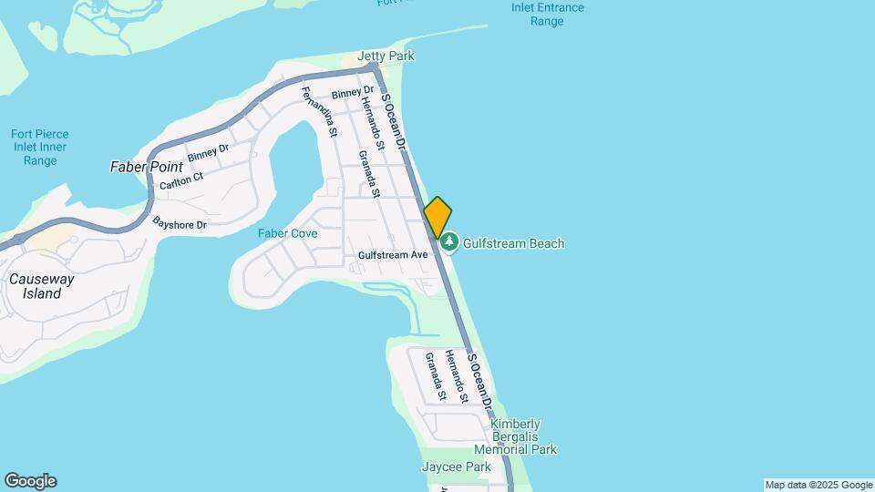 614 S Ocean Dr Map and Location Details