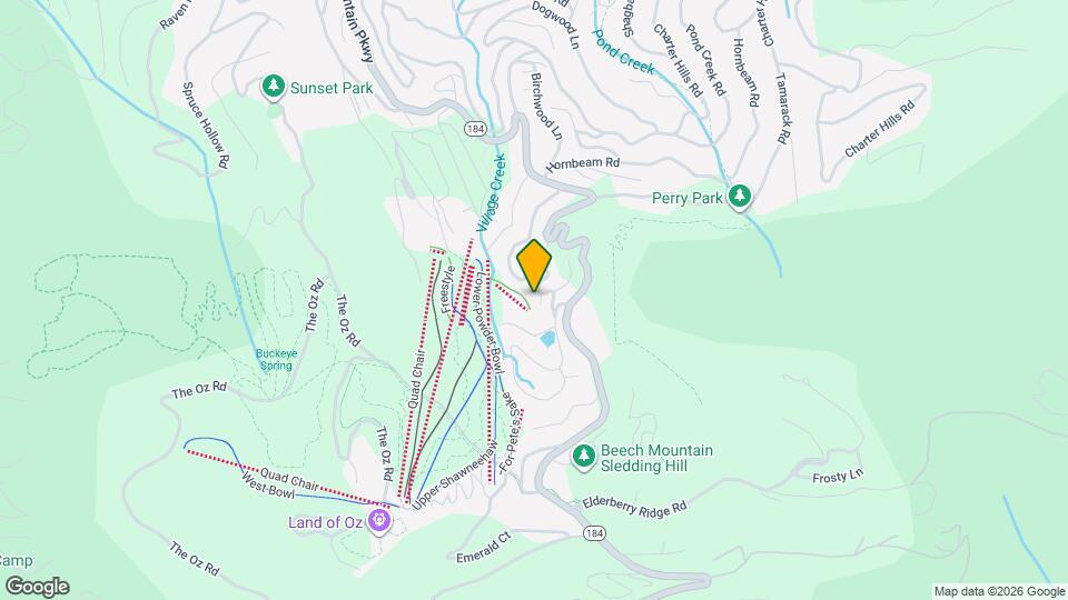 Beech Mountain Skiway Condo Map and Location Details