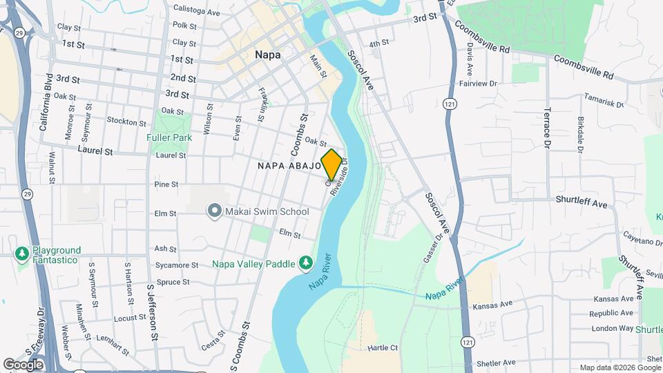 381-385 Riverside Dr Map and Location Details